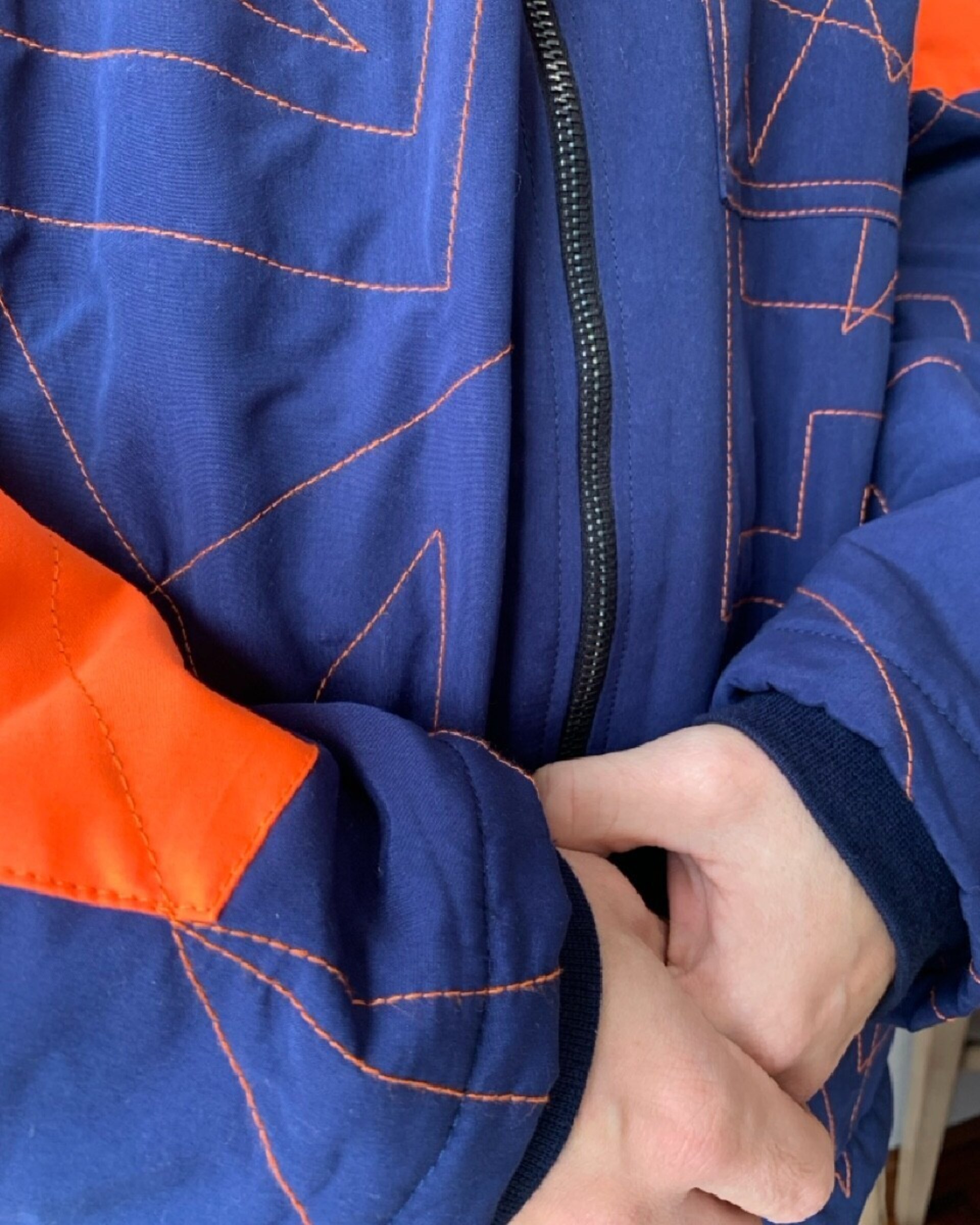 Chaqueta worker quilting Azul-fluor. L-XL - 4